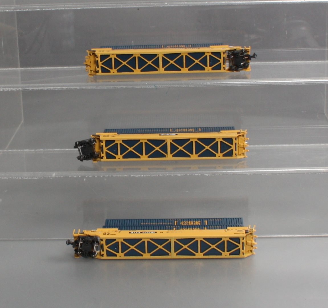 Kato 106-6175 N TTX Gunderson MAXI-IV Well 3-Car Set #724792 w/CSX Containers