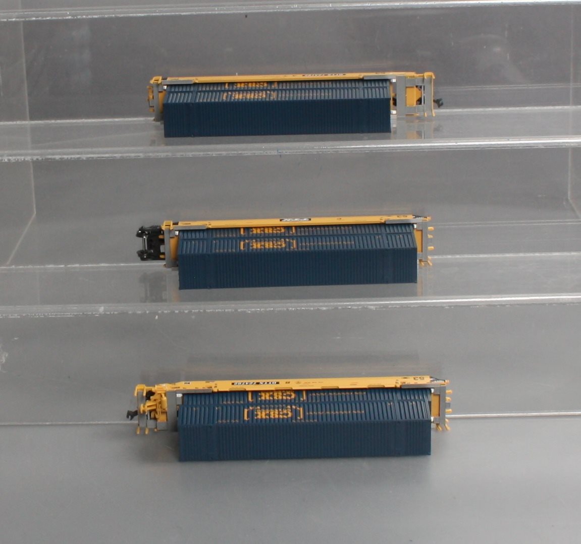 Kato 106-6175 N TTX Gunderson MAXI-IV Well 3-Car Set #724792 w/CSX Containers