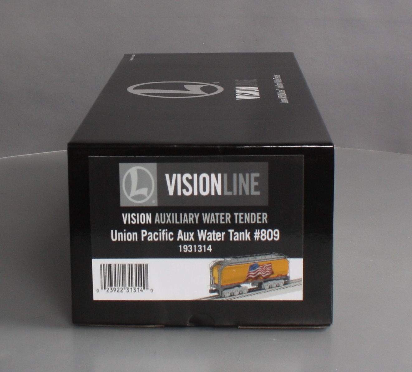 Lionel 1931314 O VISIONLINE Union Pacific Auxiliary Water Tender UP #809 w/Flags