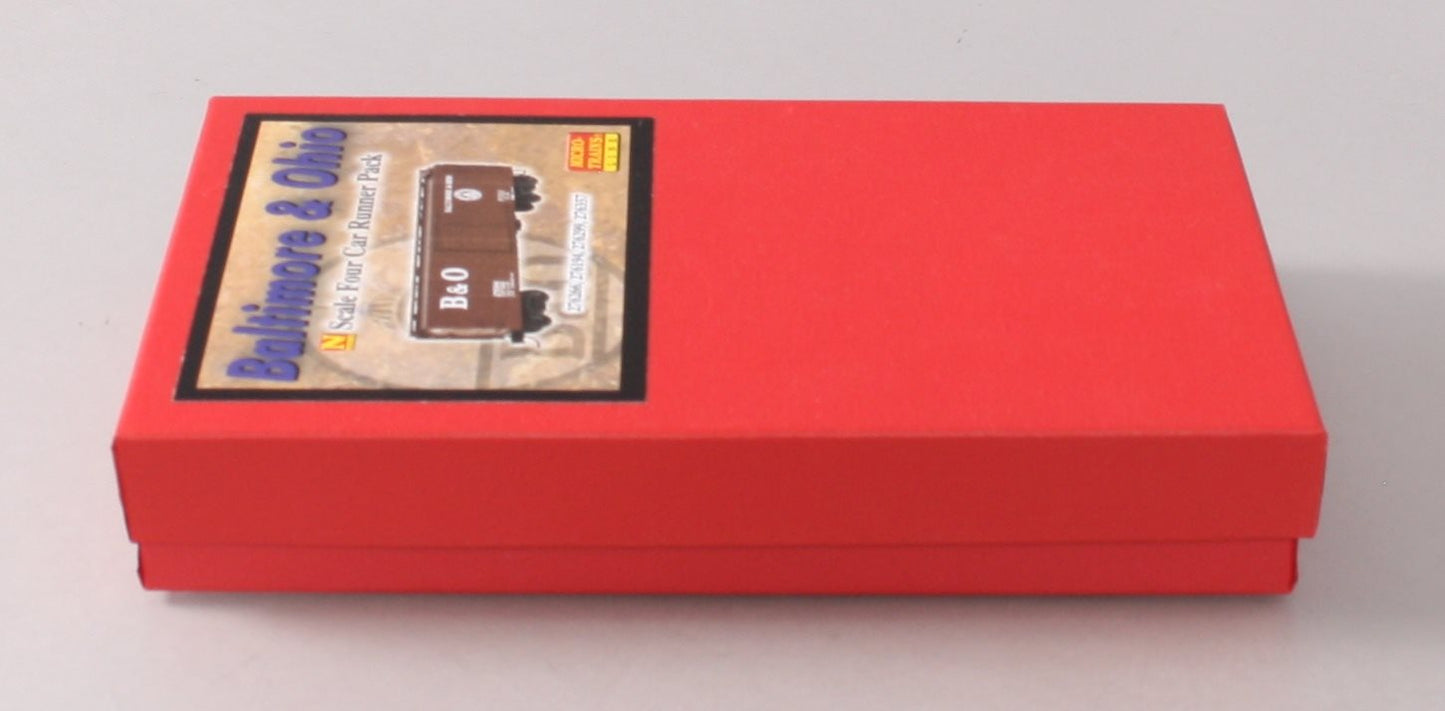 Micro-Trains 99300101 N B&O 40' Single Door Boxcar Runner Pack (Set of 4)