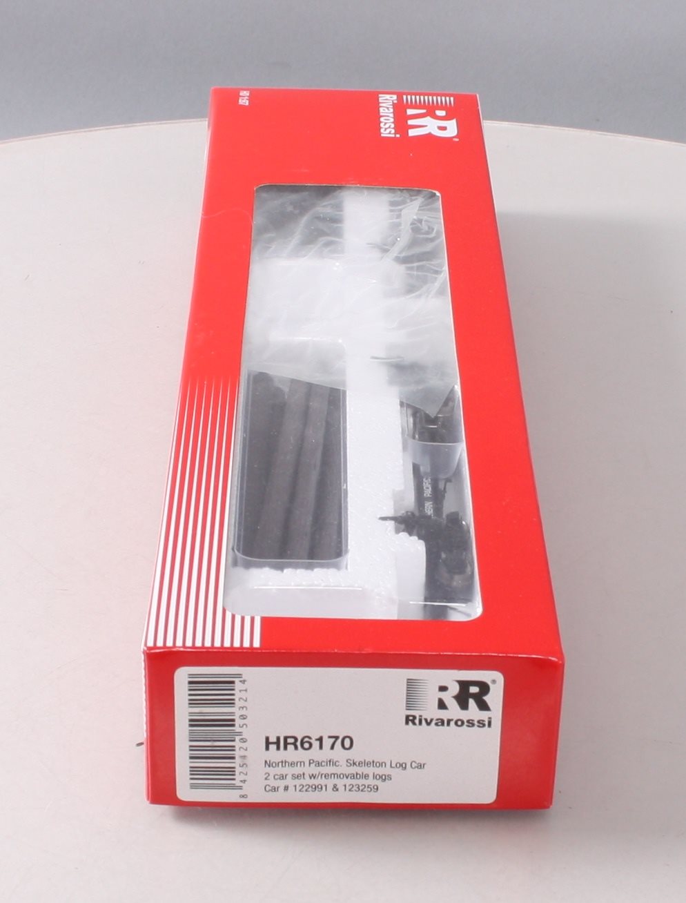 Rivarossi HR6170 HO Northern Pacific Skeleton Log Car #122991,123259 (Set of 2)