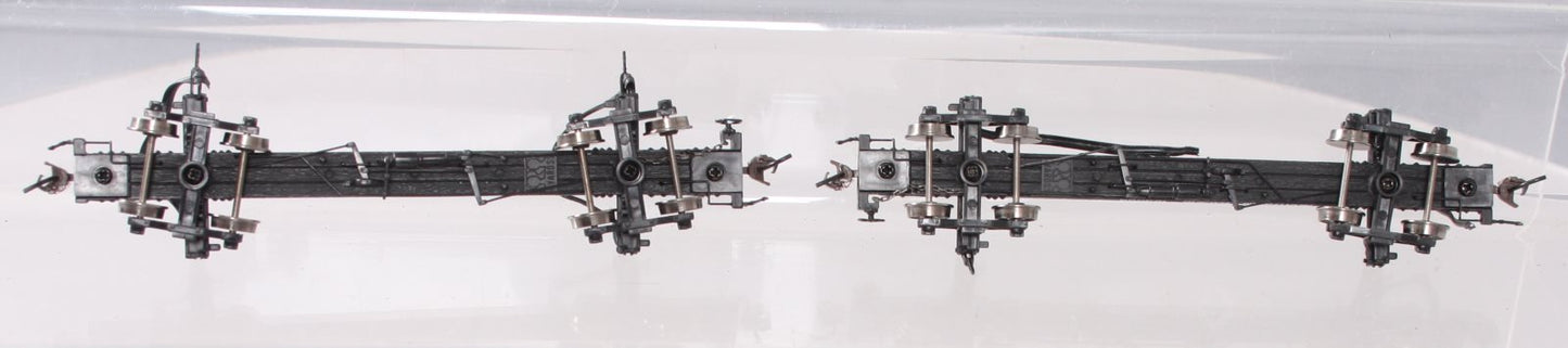 Rivarossi HR6170 HO Northern Pacific Skeleton Log Car #122991,123259 (Set of 2)