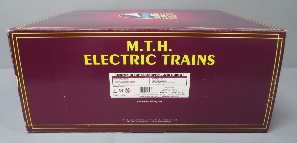 MTH 20-90536 O Union Pacific Coalporter Hopper Car Set (Set of 6)