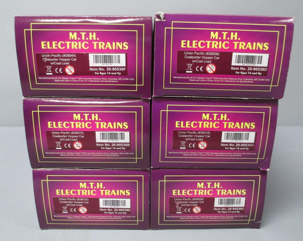 MTH 20-90536 O Union Pacific Coalporter Hopper Car Set (Set of 6)