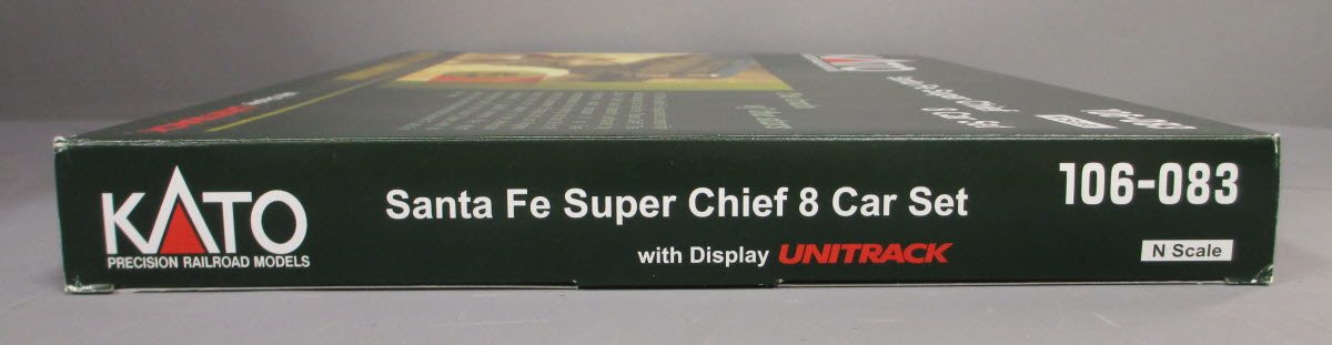 Kato 106-083 N Santa Fe Super Chief Passenger Cars with Unitrack (Set of 8)