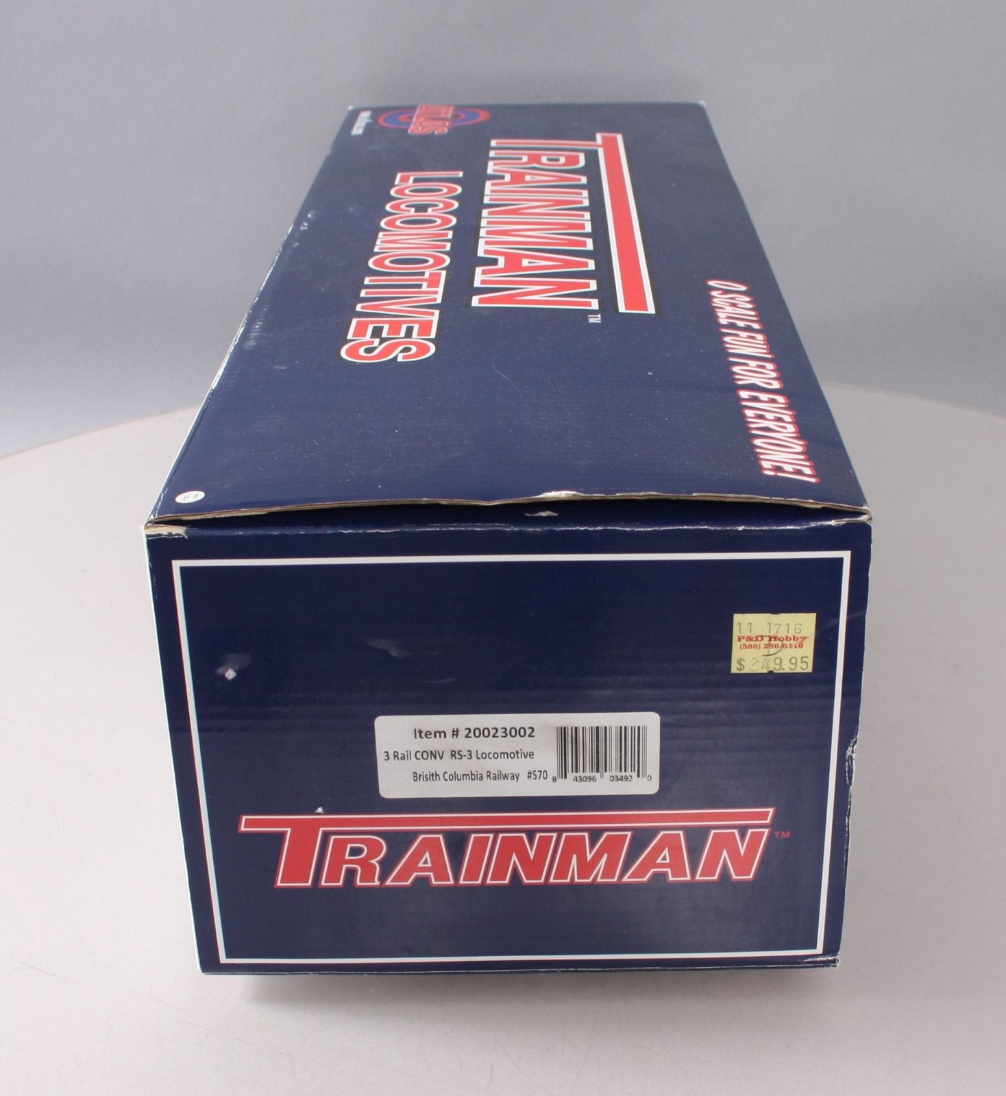 Atlas 20023002 O British Columbia Trainman Alco RS-3 3-Rail Diesel Loco #570