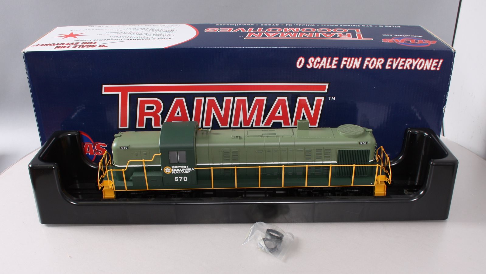 Atlas 20023002 O British Columbia Trainman Alco RS-3 3-Rail Diesel Loco #570