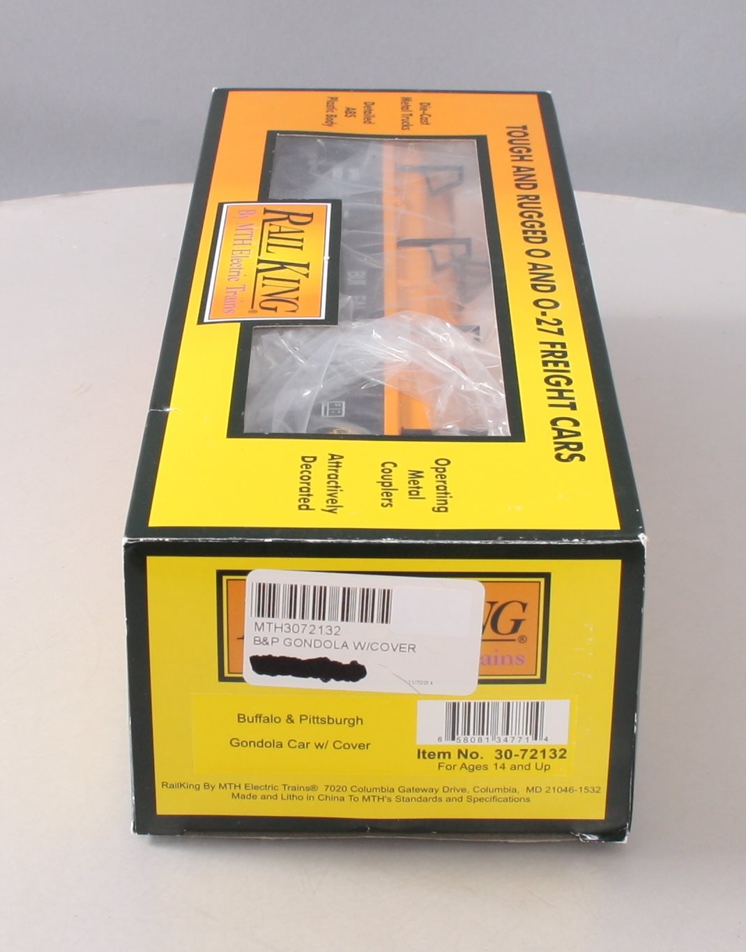 MTH 30-72132 O-27 Gondola w/Cover, B&P