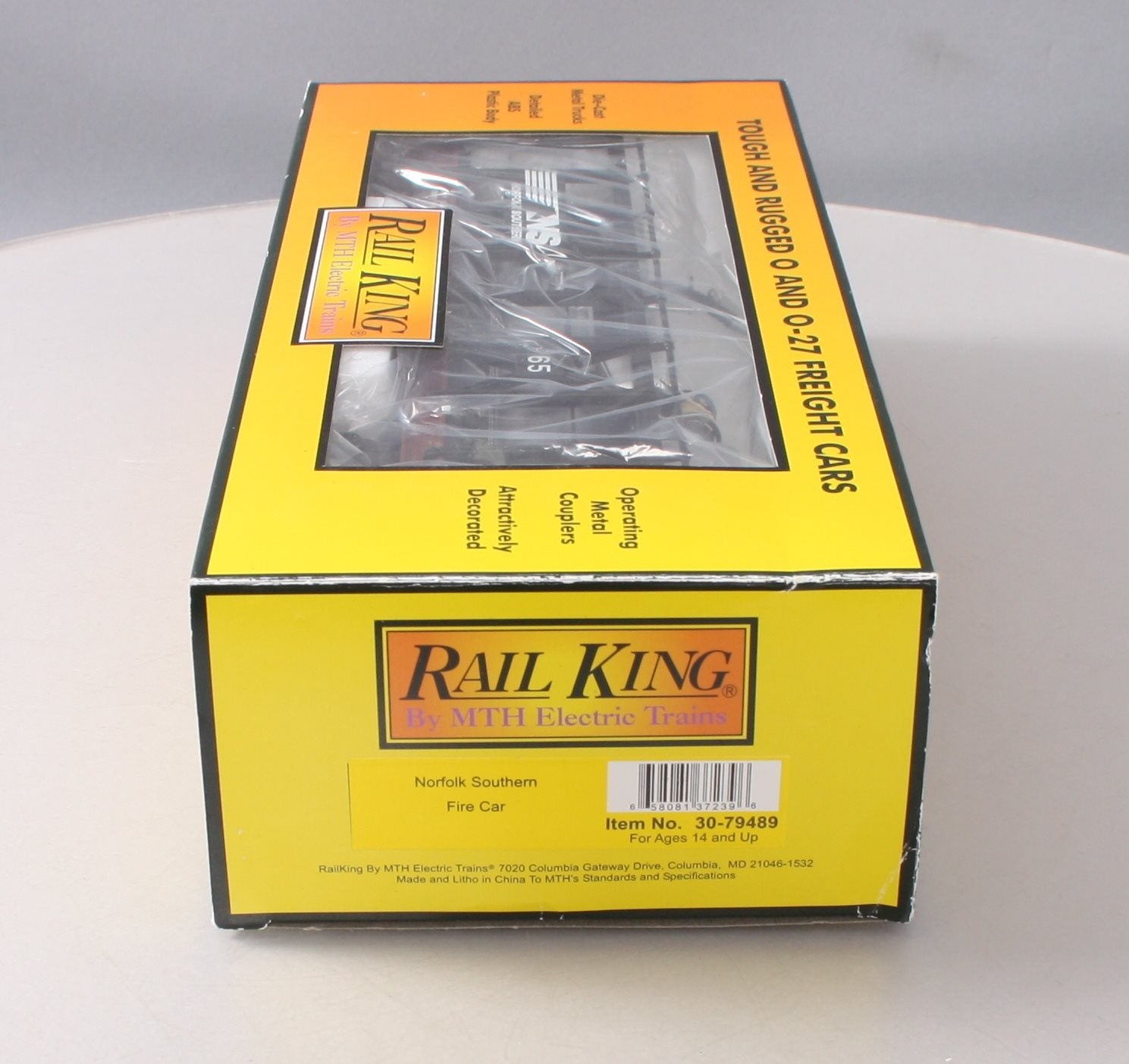 MTH 30-79489 O Norfolk Southern Fire Car - 3-Rail - RailKing® #65
