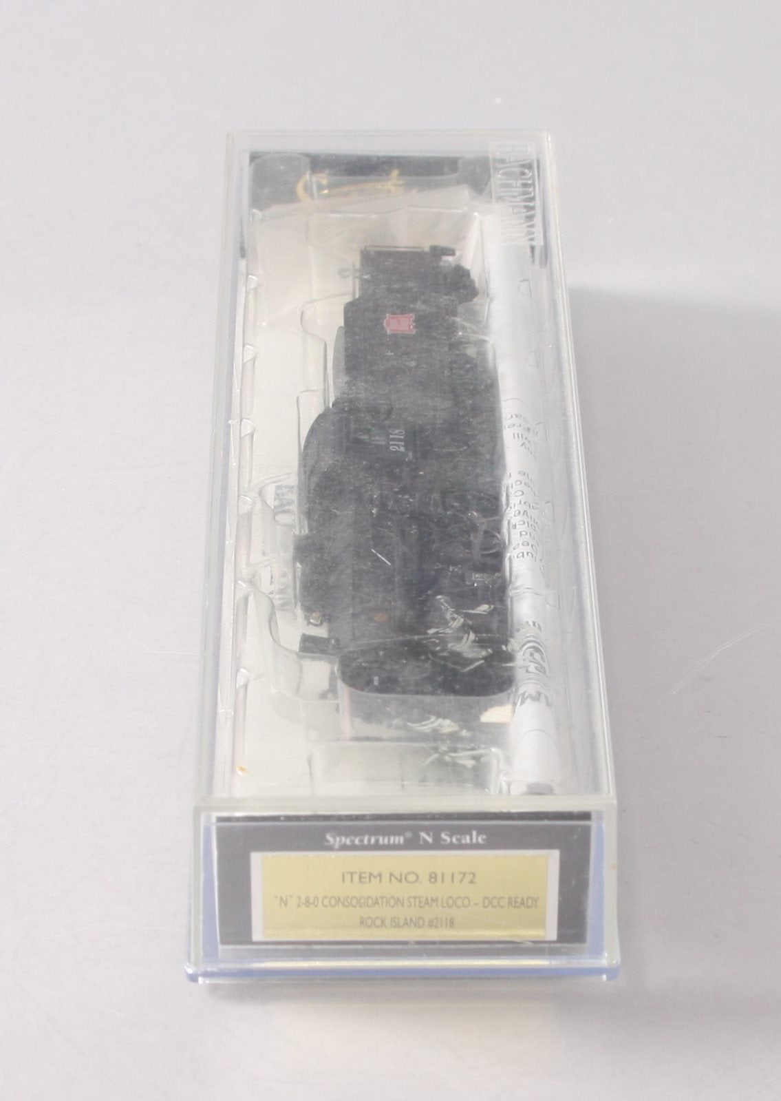 Bachmann 81172 N Rock Island 2-8-0 Consolidation Steam Locomotive & Tender #2118