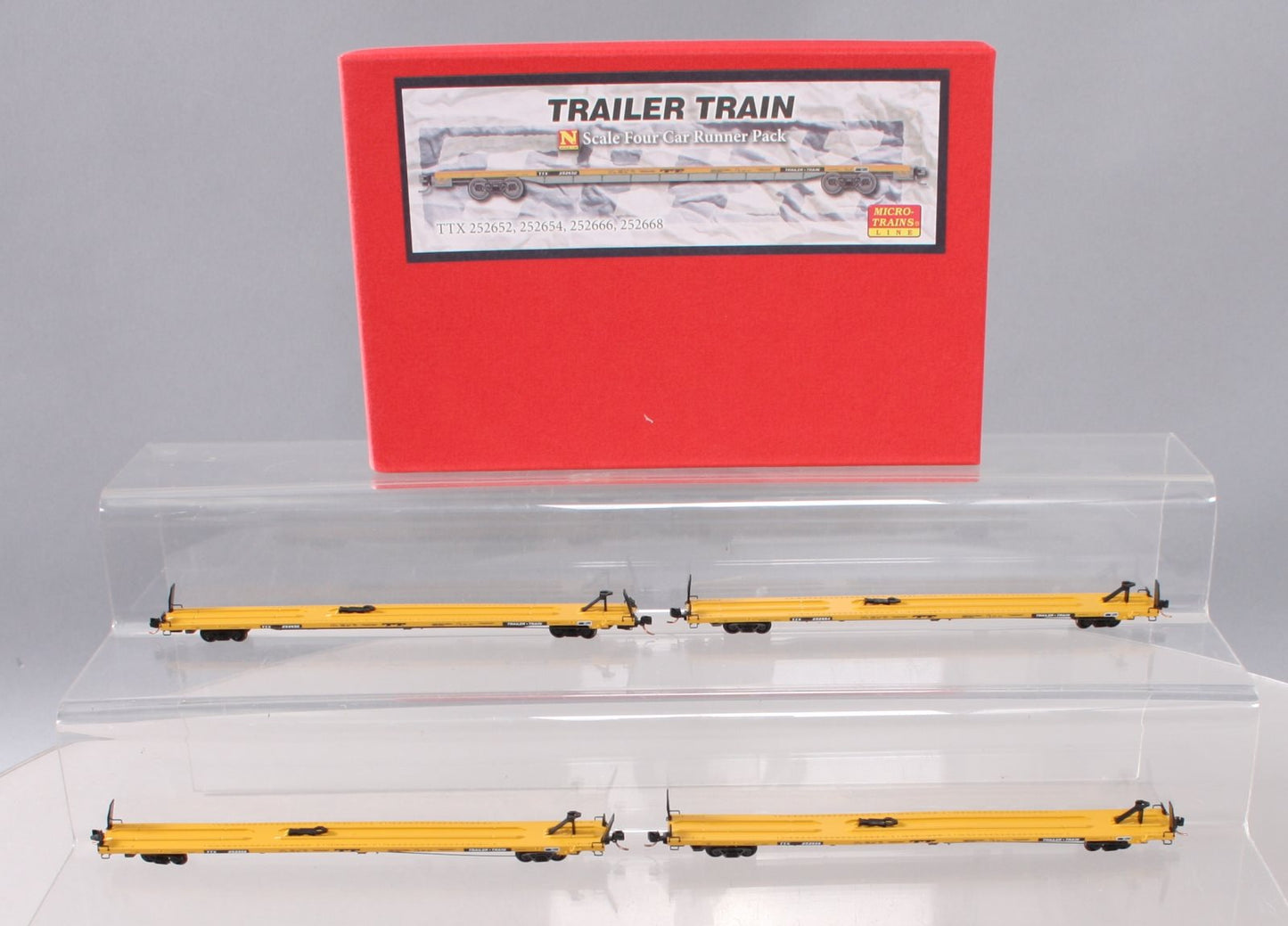 Micro-Trains 99300033 N Trailer Train 89' TOFC Flatcar Runner Pack (Set of 4)