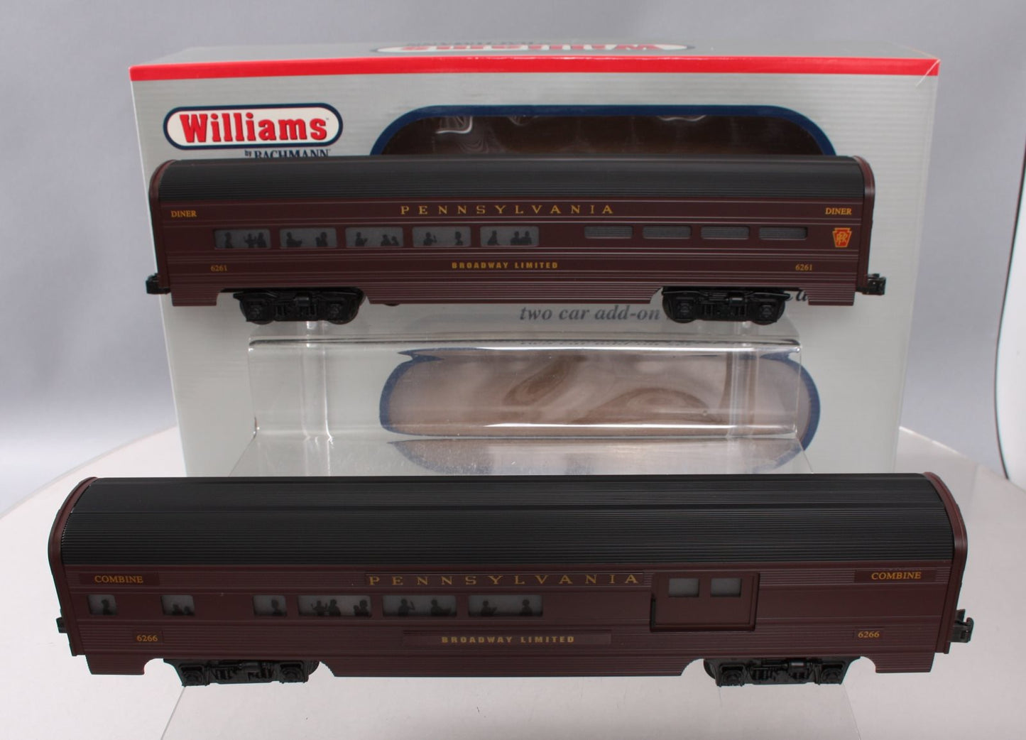 Williams 43006 PRR 60 Ft. Streamline Passenger 2-Pack
