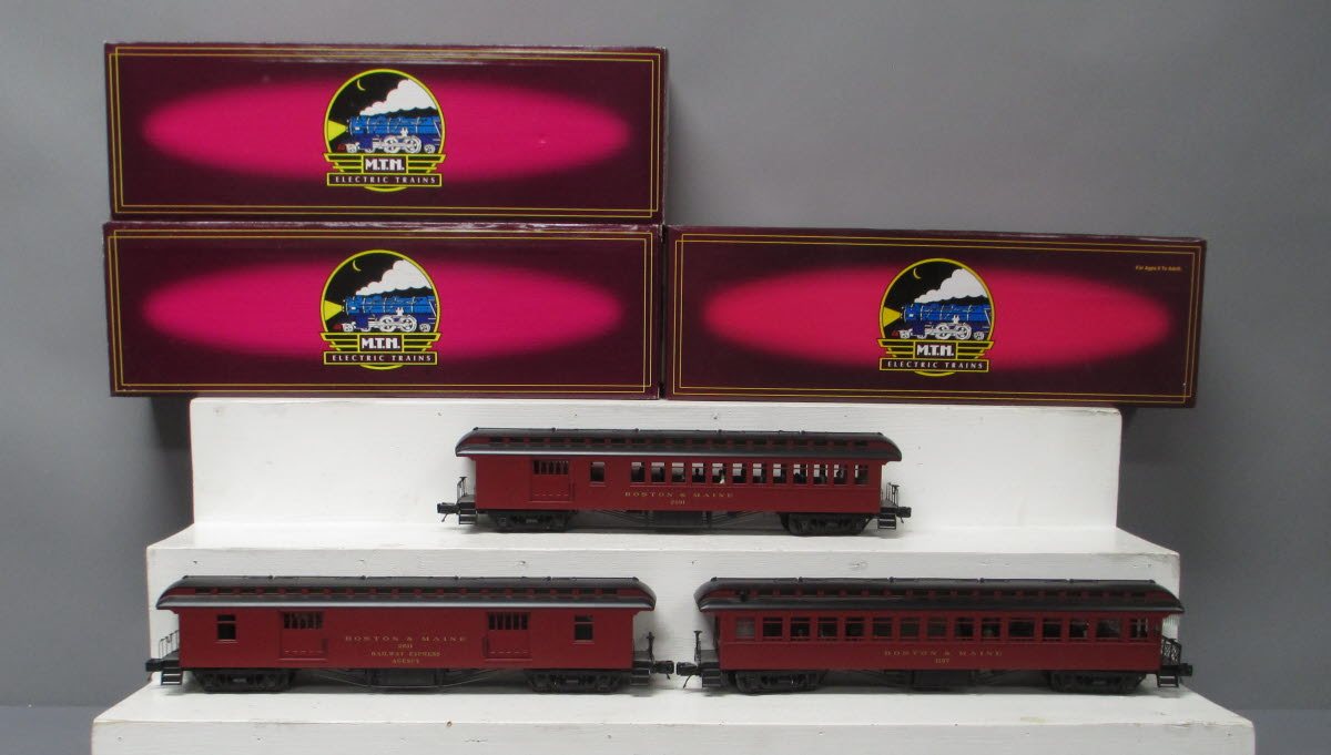 MTH 20-62036 O Boston & Maine 64' Woodsided Passenger Car Set (Set of 3)
