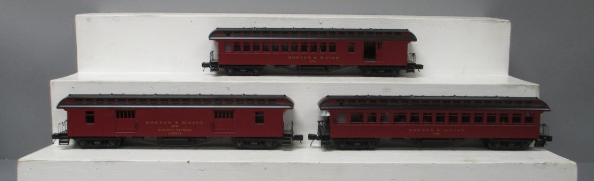 MTH 20-62036 O Boston & Maine 64' Woodsided Passenger Car Set (Set of 3)