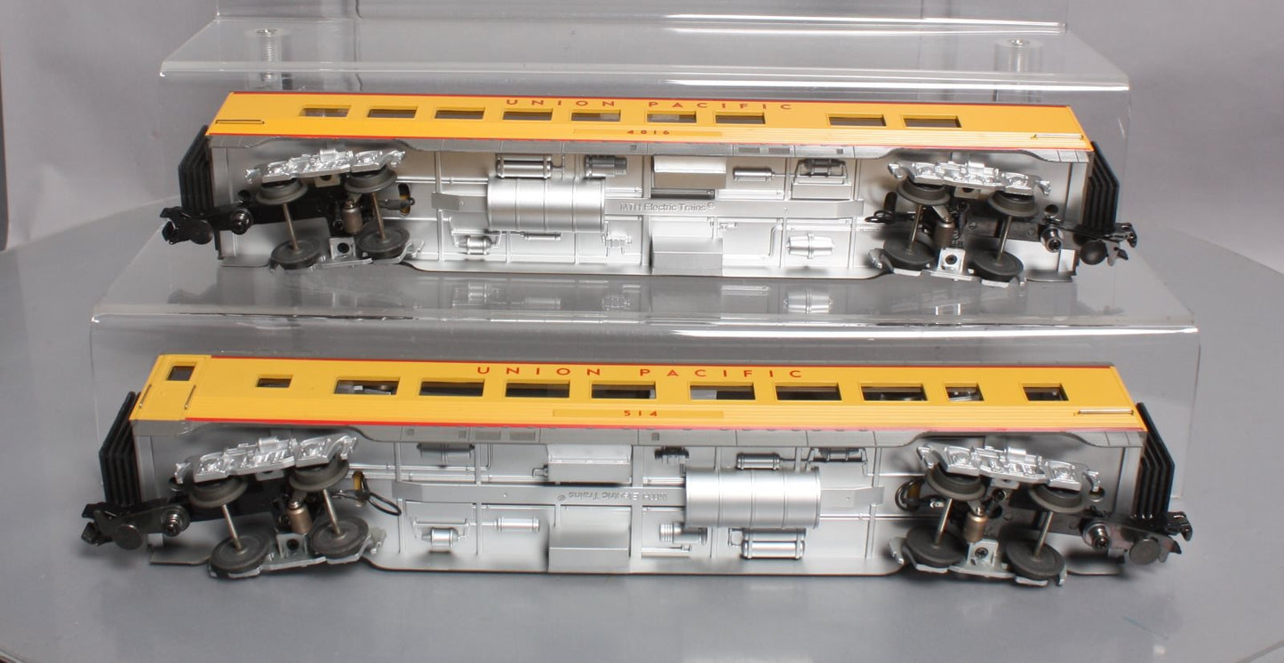 MTH 30-67439 O Gauge Union Pacific 2-Car 60’ Streamlined ABS Sleeper/Diner