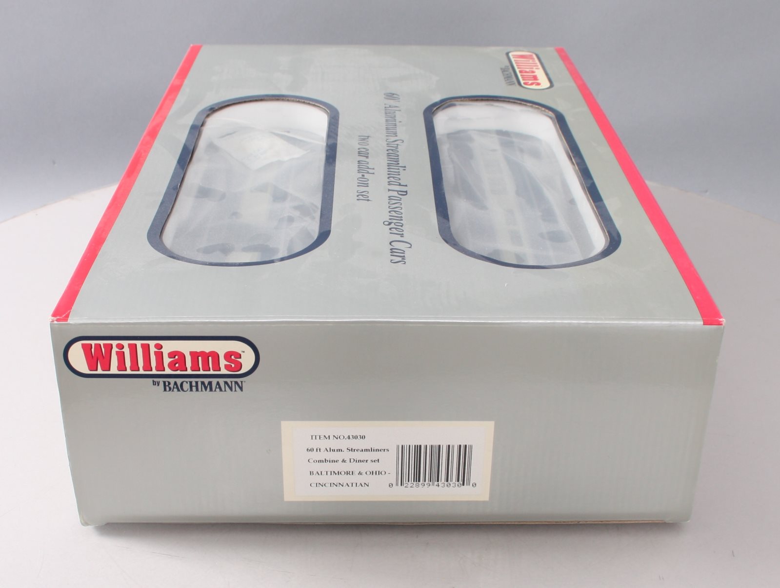 Williams 43030 B&O 60 Ft. Streamline Passenger 2-Pack