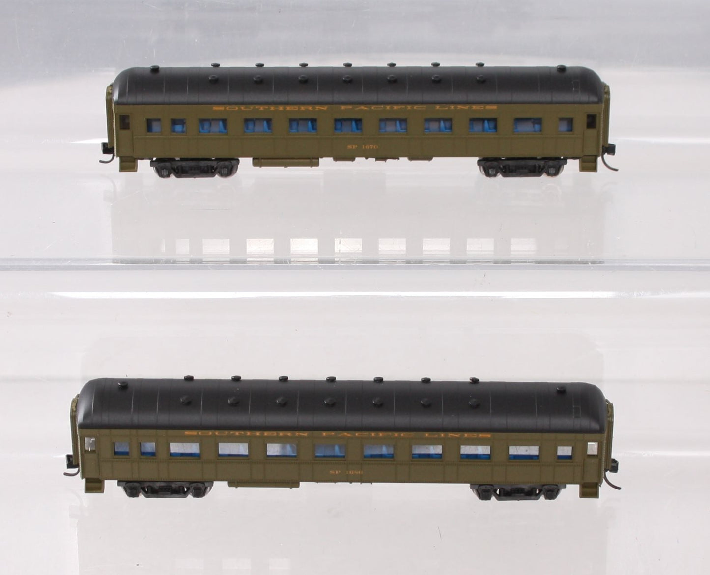 Wheels of Time 179TS N Southern Pacific 60' Harriman Passenger Car (Set of 2)