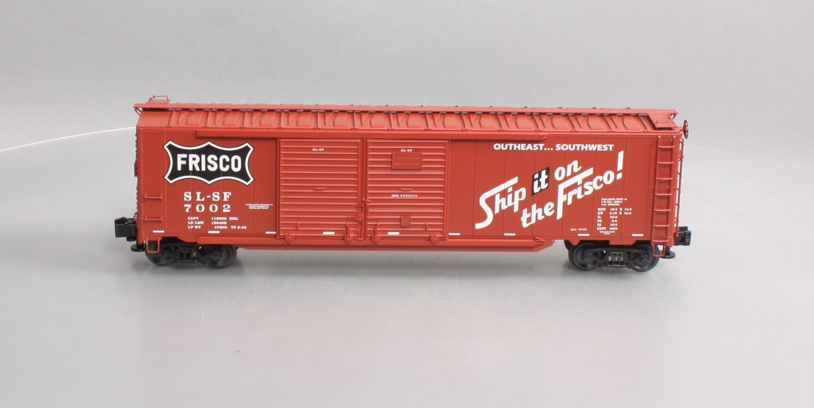 Lionel 6-82261 O Frisco 50' Double Door Boxcar #7002