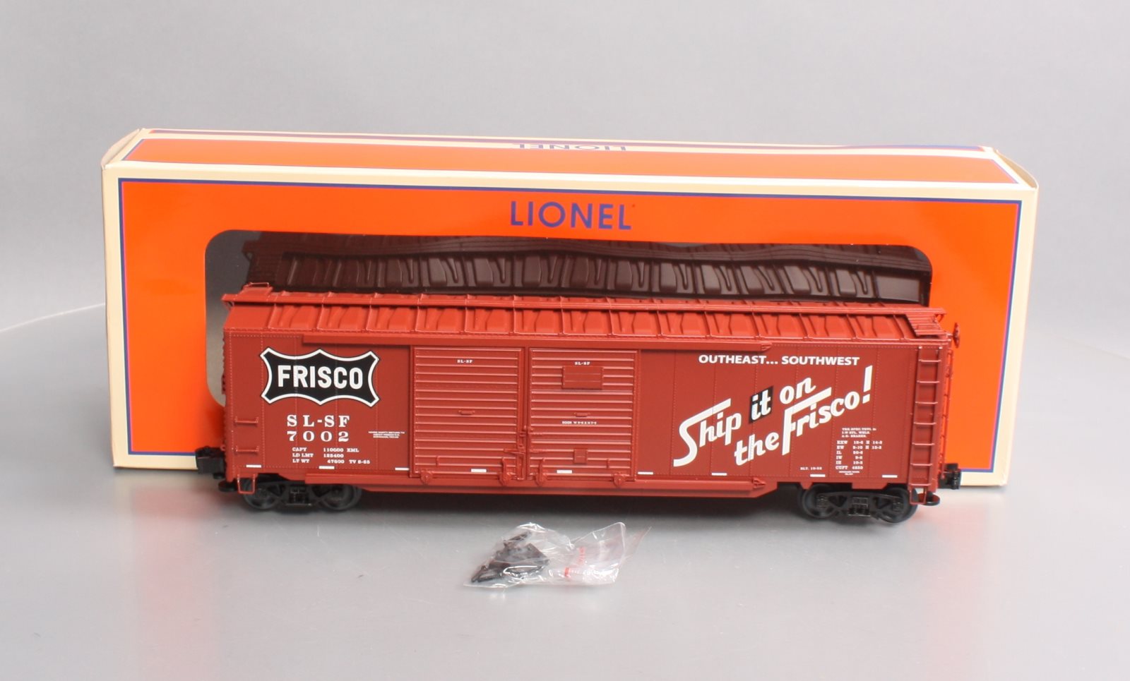 Lionel 6-82261 O Frisco 50' Double Door Boxcar #7002