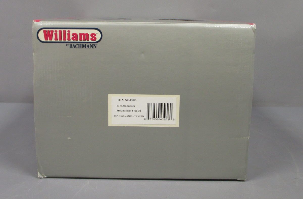 Williams 43056 PRR 60 Ft. Streamline Passenger Car (Pack of 4)