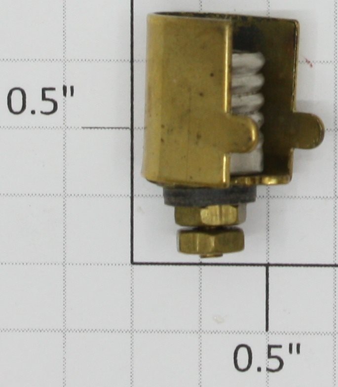 Ives 3251-1 O Gauge Brass Round Strap Type Lamp Socket Ives