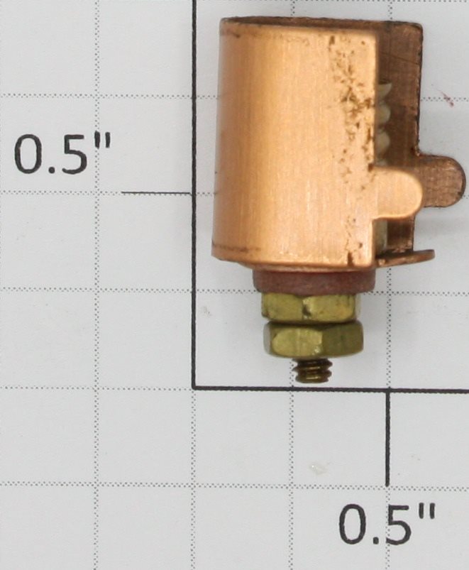 Ives 3251-1 Standard Gauge Copper Round Strap Type Lamp Socket Assembly