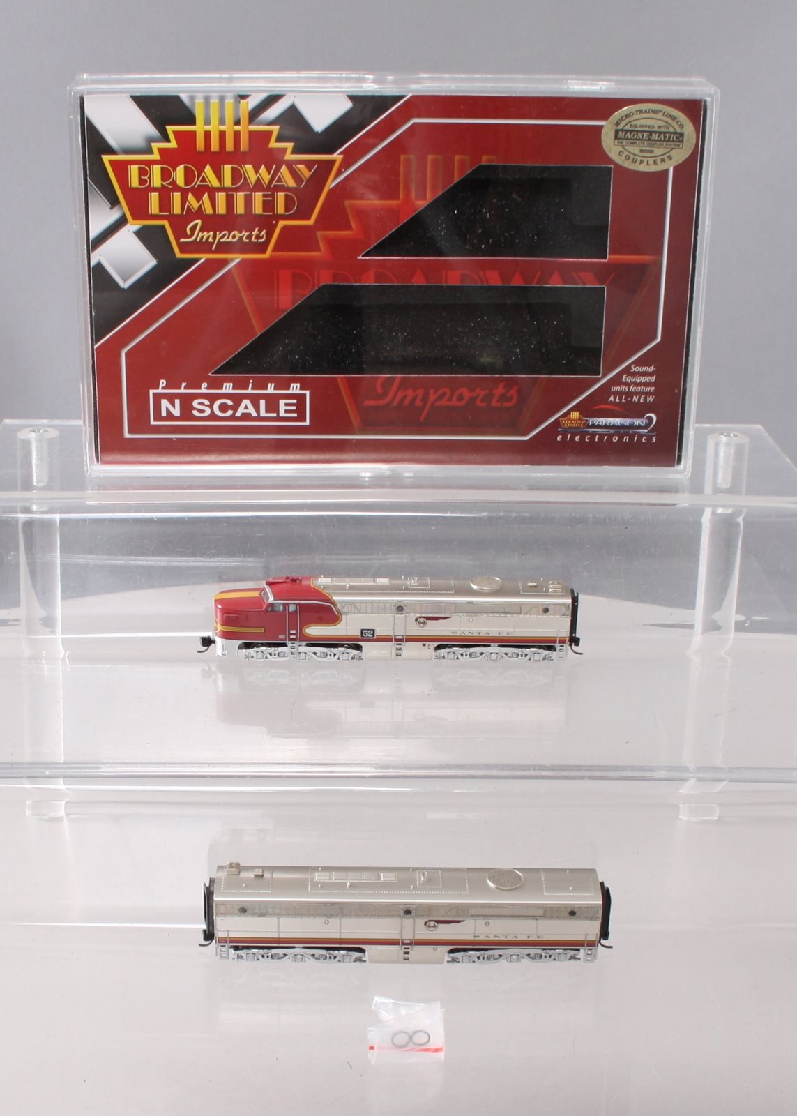Broadway Limited 3201 N Santa Fe Alco PA1 Powered A-Unpowered B Set #52L,52A DCC