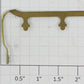 American Flyer 1218-2BR O Gauge Rear Brass Handrail for 1218 Electric Loco