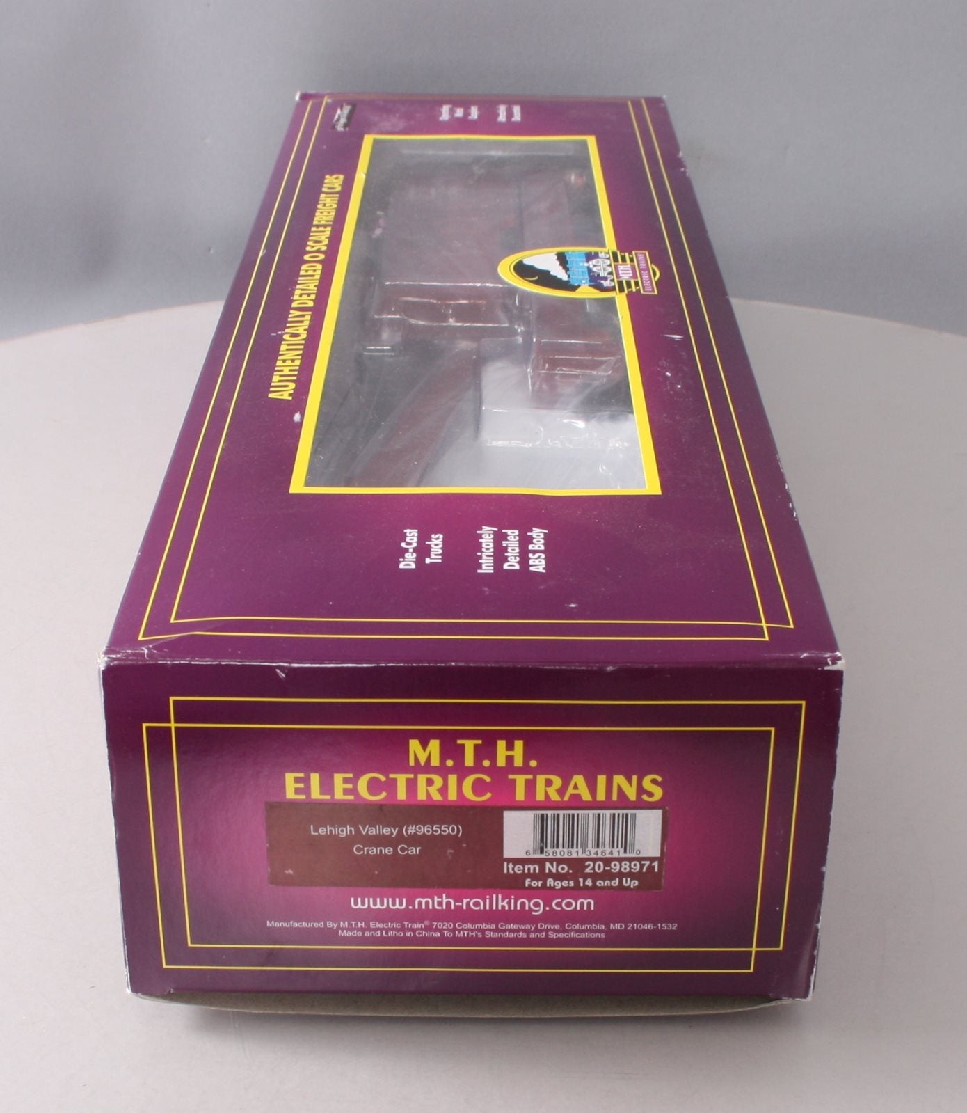 MTH 20-98971 O Lehigh Valley Crane Car