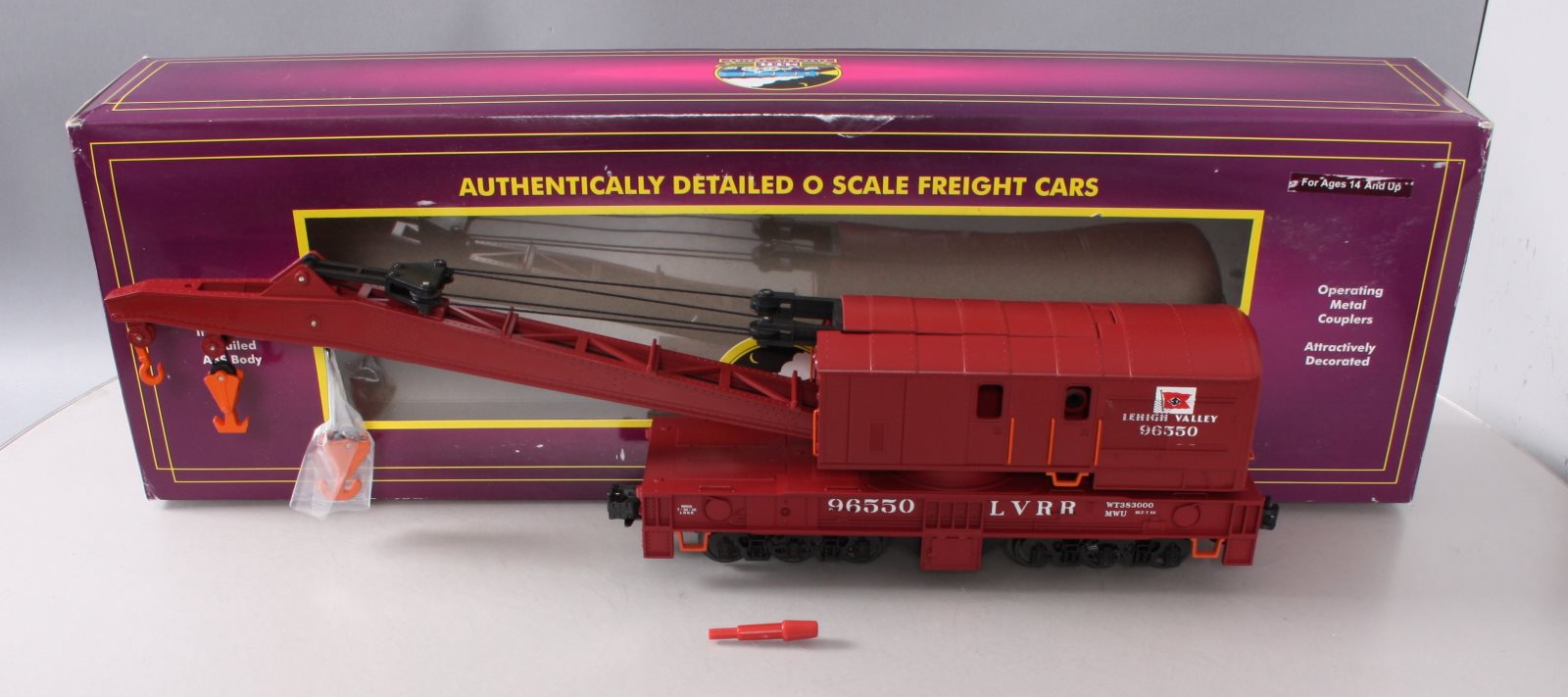 MTH 20-98971 O Lehigh Valley Crane Car