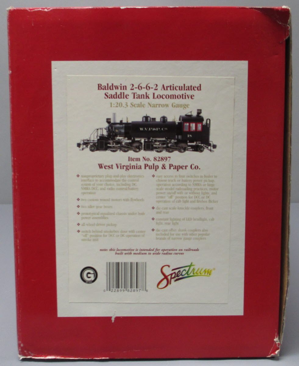 Bachmann 82897 Bldwn 2-6-6-2 woD WVaPapr