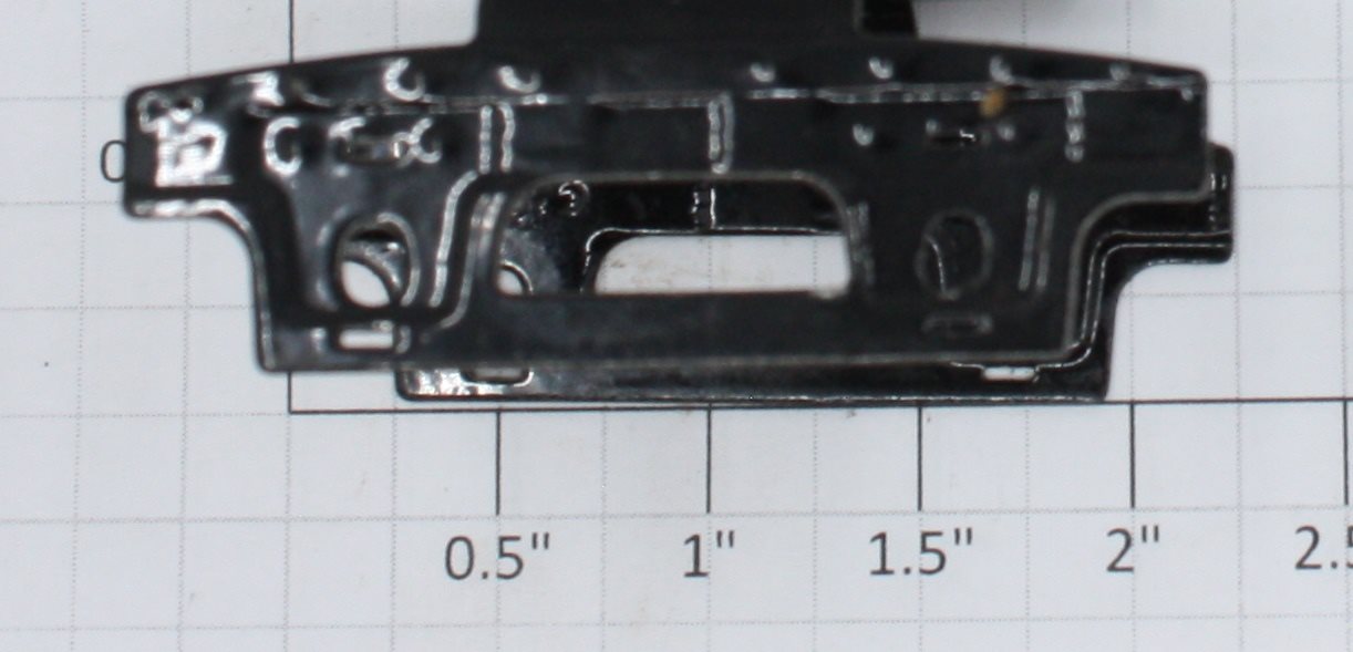 Ives 1918-T4 Type IV Black Metal Truck Frame Only
