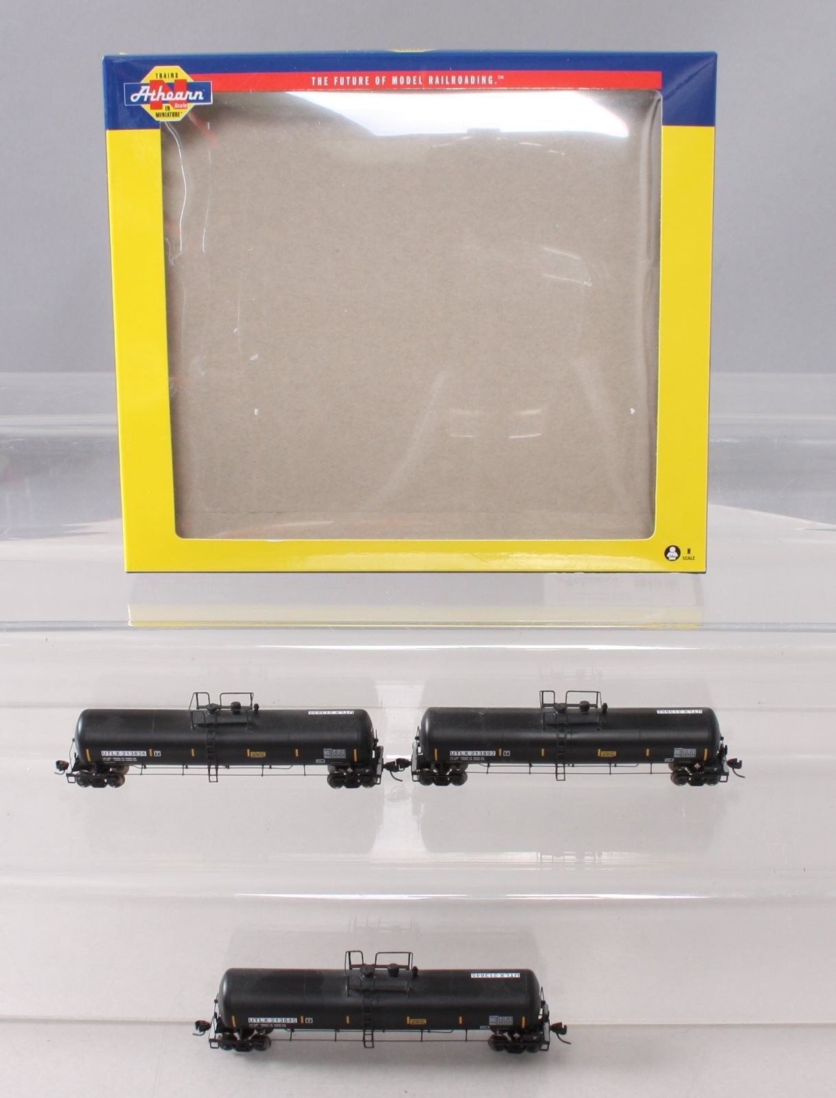 Athearn 16514 N UTLX/Black 30,000 Gallon Ethanol Tank #3 (Set of 3)