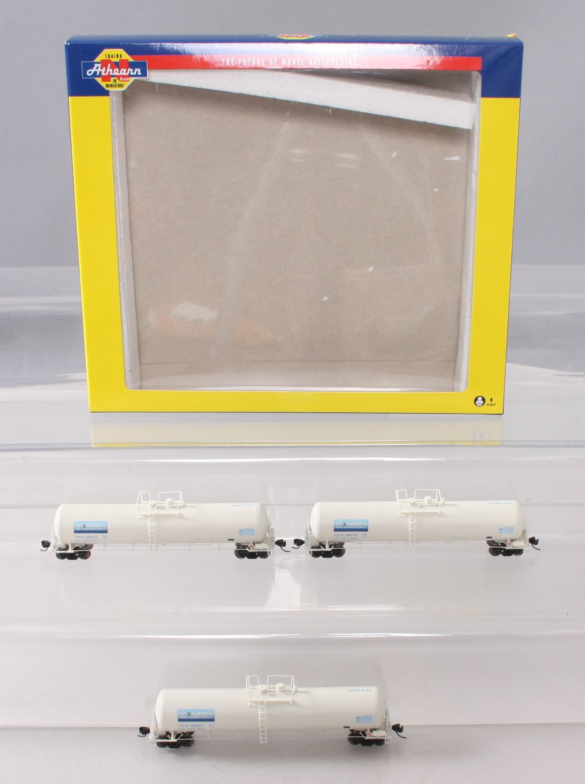 Athearn 16504 N TEIX/White 30,000 Gallon Ethanol Tank #1 (Set of 3)