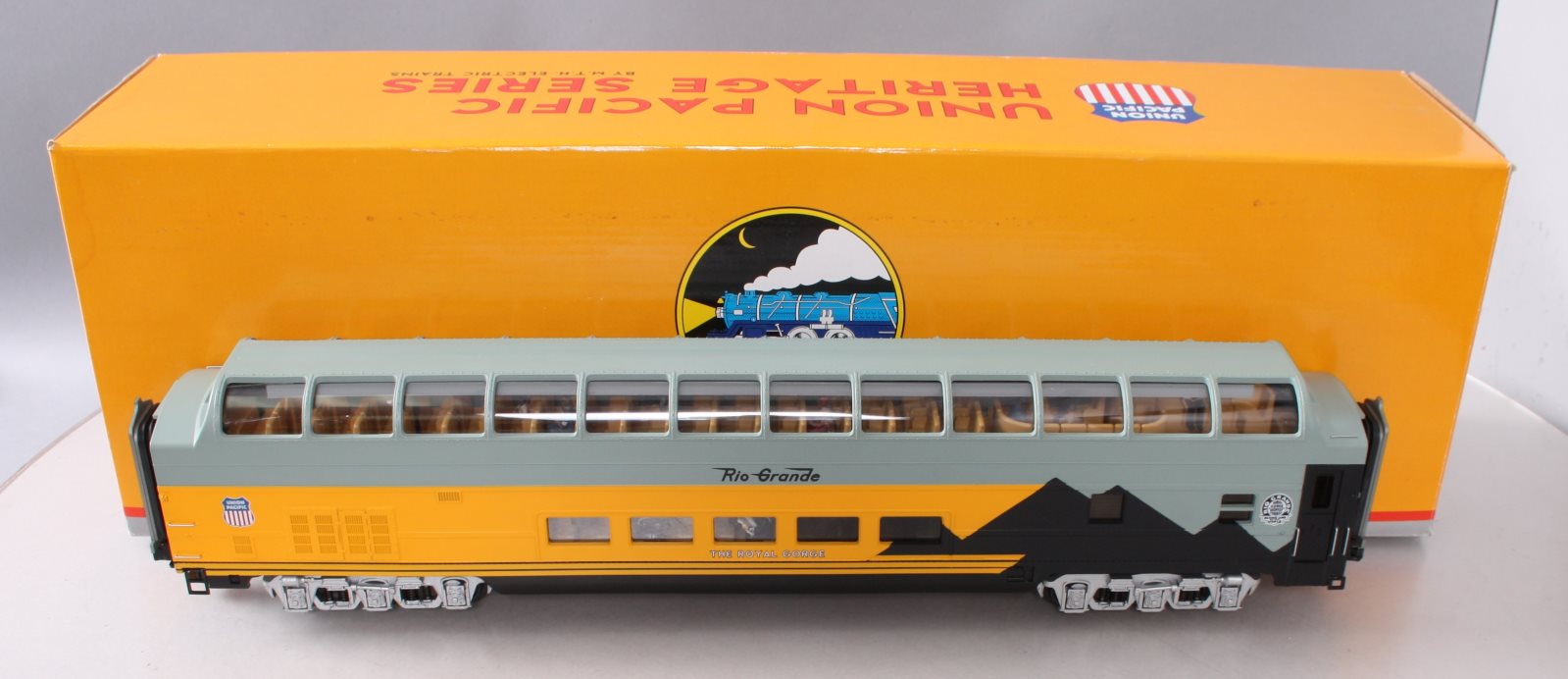 MTH 20-67140 Denver & Rio Grande 70' ABS Full Length Vista Dome Passenger Car