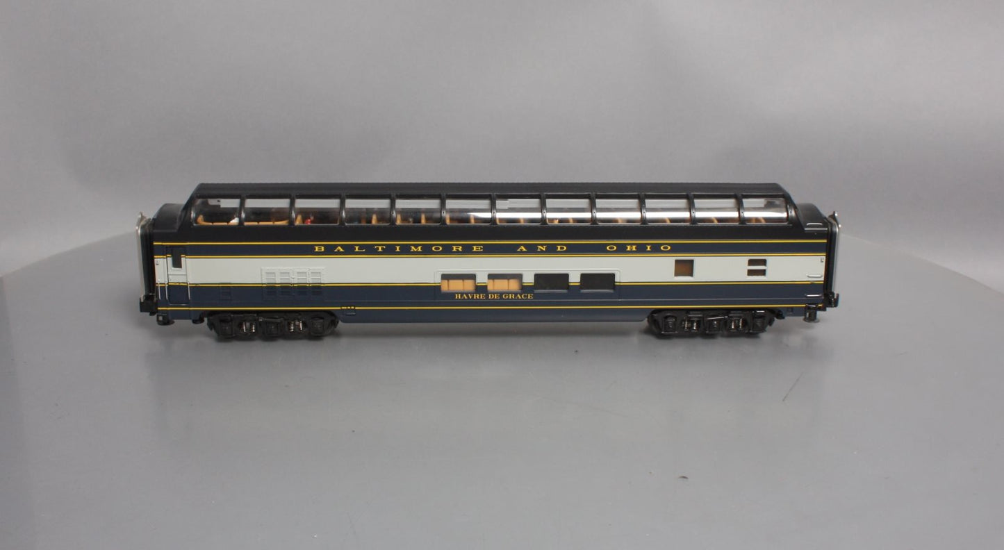 MTH 20-67097 B&O 70' ABS Full Vista Dome Pass. Car