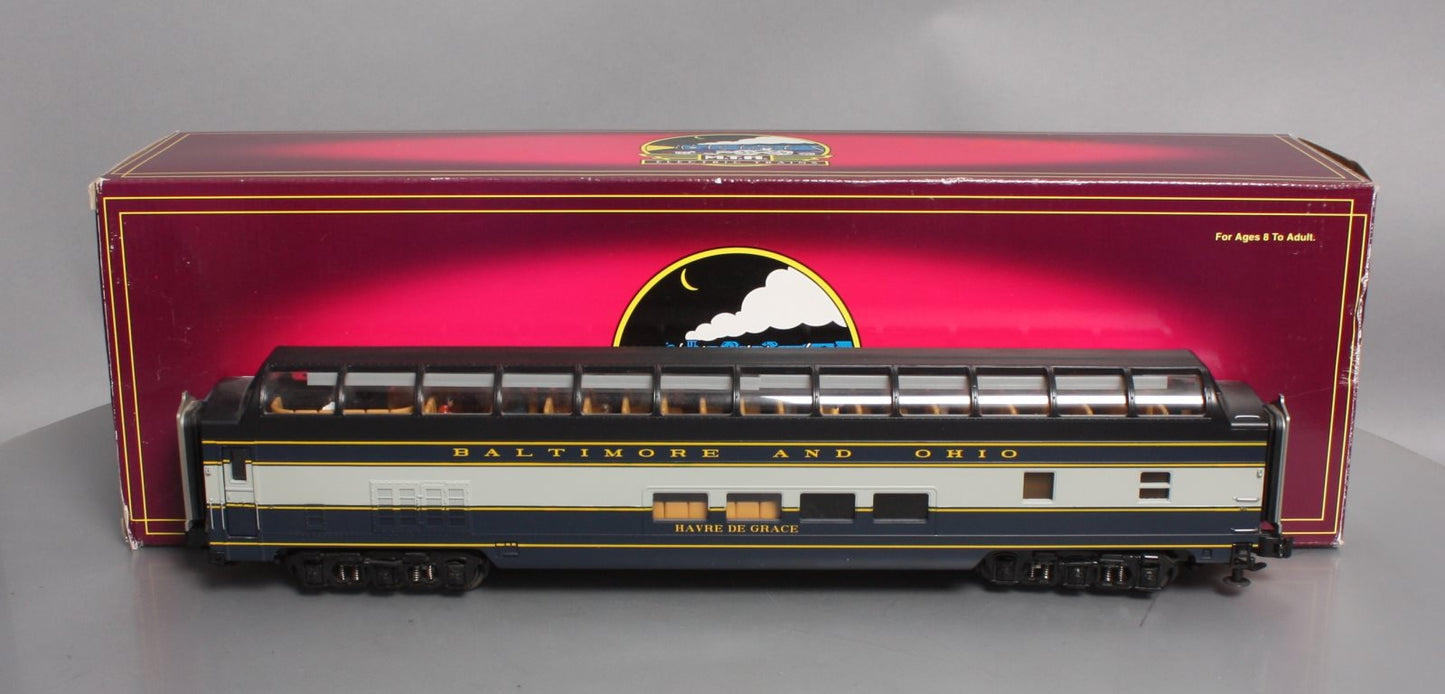 MTH 20-67097 B&O 70' ABS Full Vista Dome Pass. Car