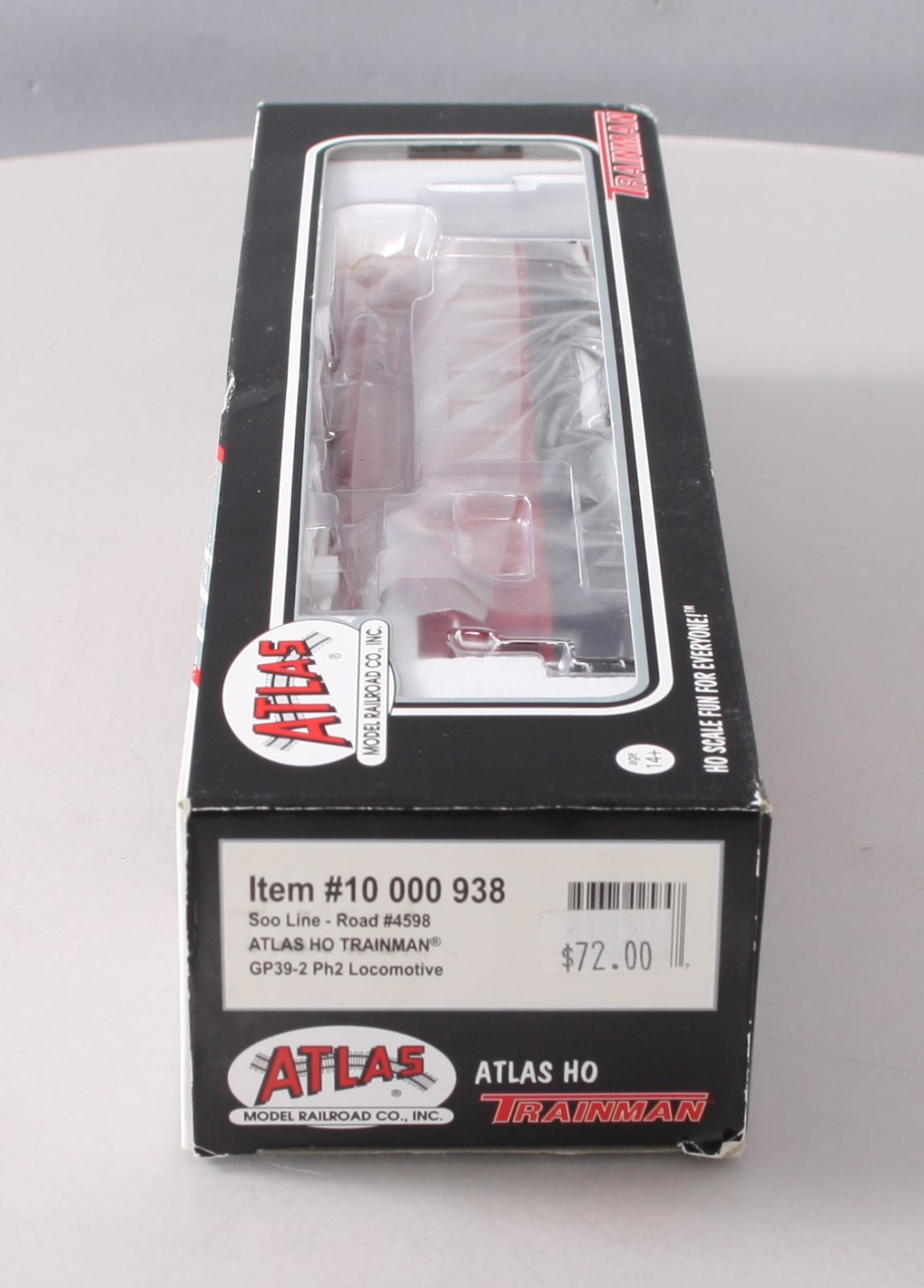 Atlas 10000938 HO Scale SOO Line GP39-2 Phase II Diesel Locomotive #4598