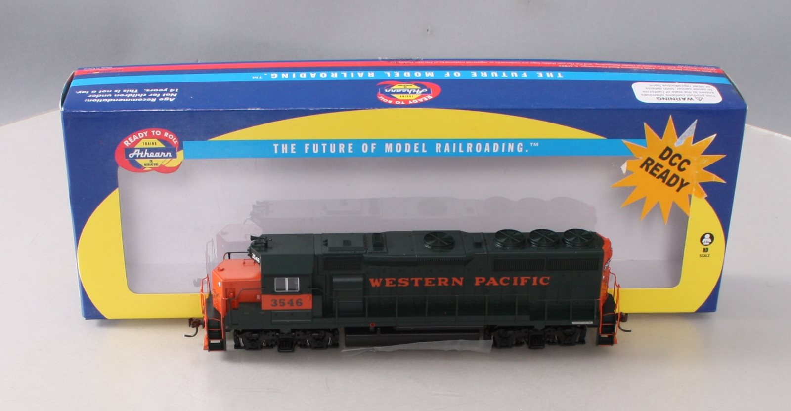 Athearn 89780 HO Scale Western Pacific RTR GP40-2 Locomotive  #3546L