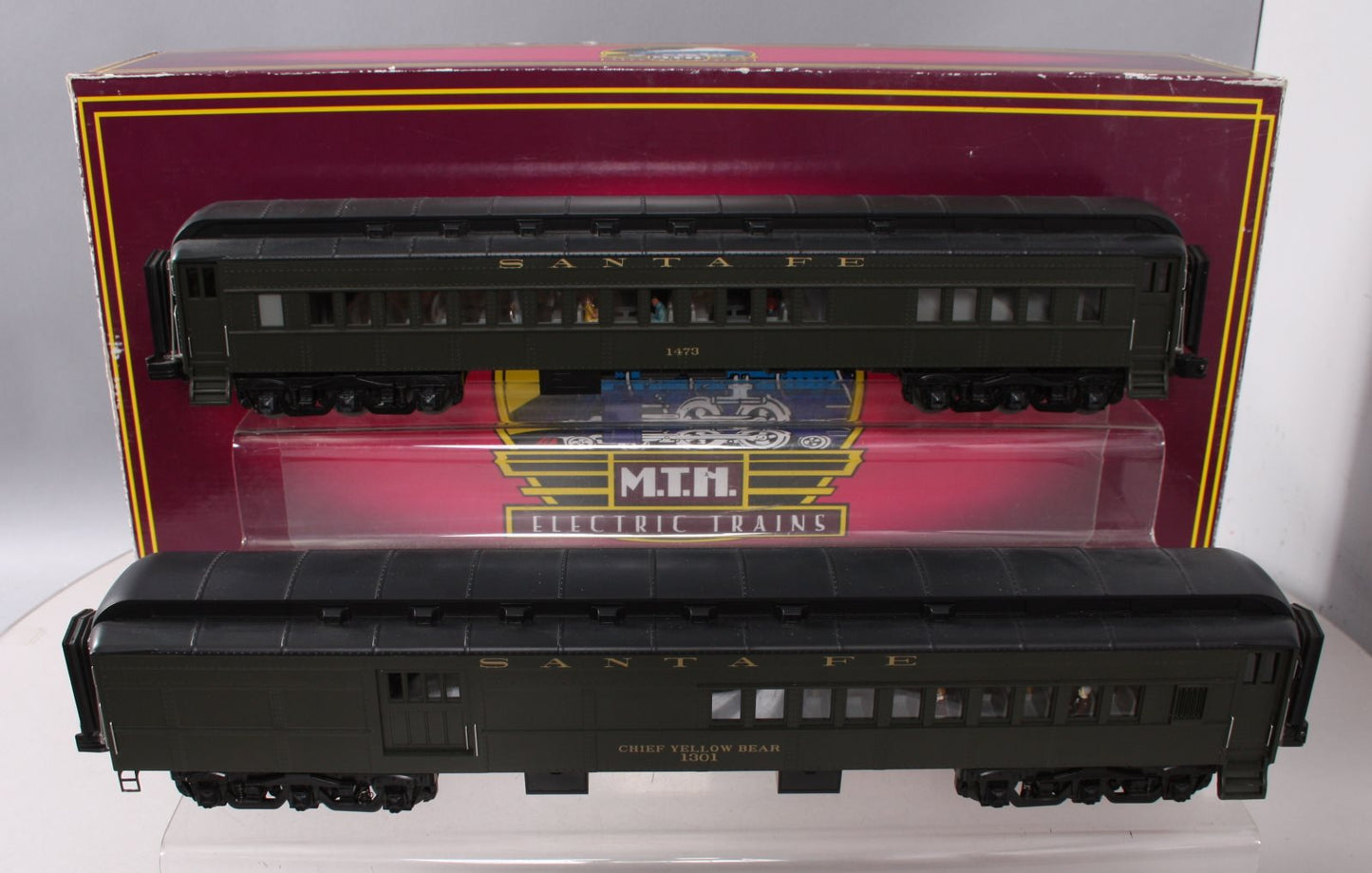 MTH 20-41006 O Santa Fe70' Madison Combine/Diner Set (Set of 2)