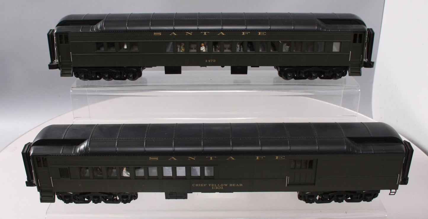 MTH 20-41006 O Santa Fe70' Madison Combine/Diner Set (Set of 2)