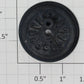 American Flyer PA14C867B Black Plastic Flanged Drive Wheel with Stud
