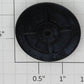 American Flyer PA14C867B Black Plastic Flanged Drive Wheel with Stud
