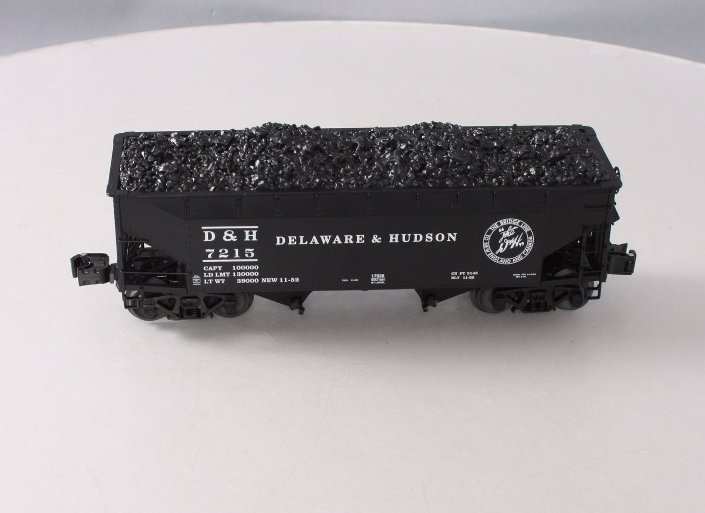 Lionel 6-17026 Delaware & Hudson 50 Ton Offset Hopper #7215