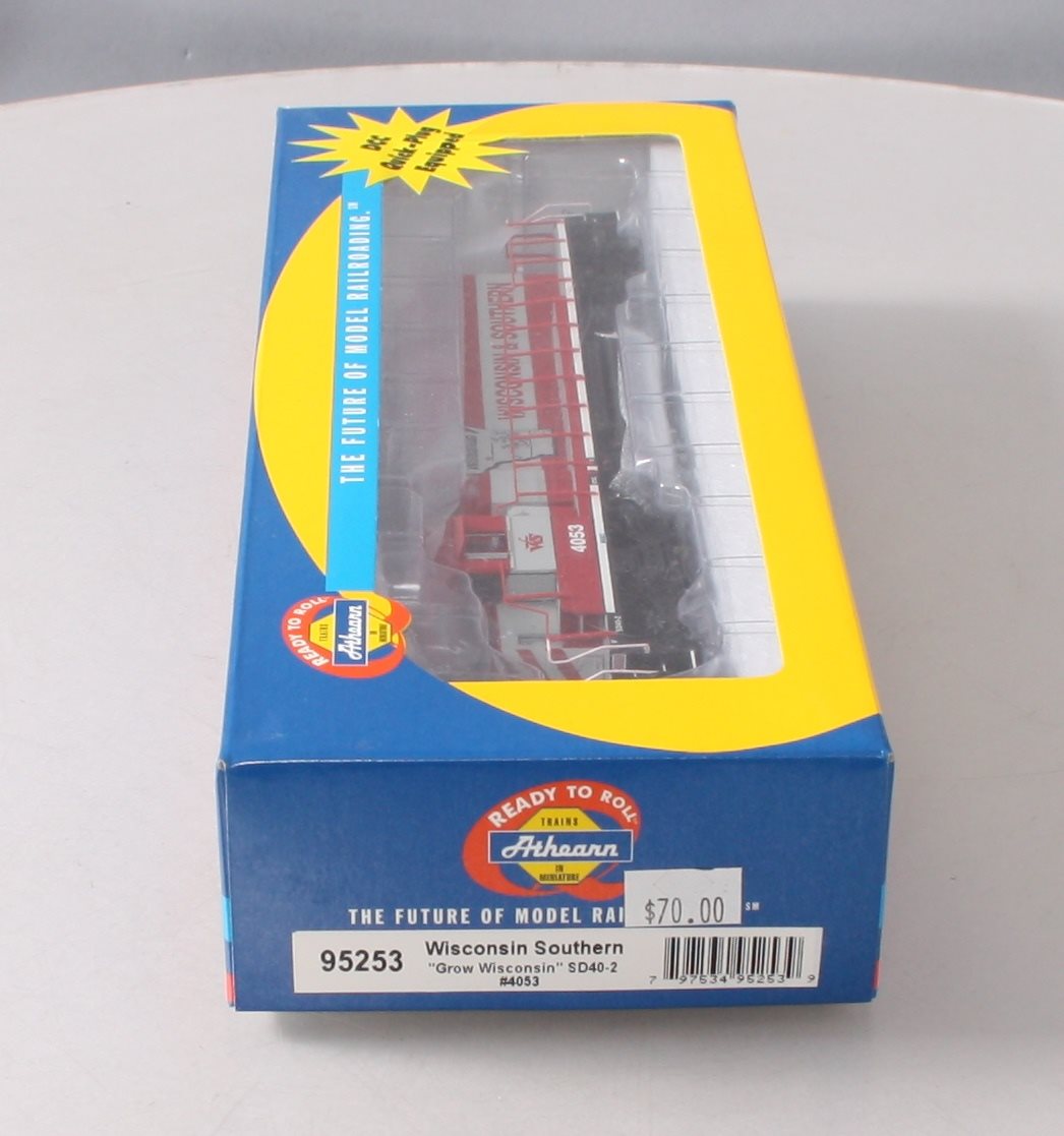 Athearn 95253 HO Wisconsin Southern WSOR SD40-2 81" Nose Diesel Locomotive #4053