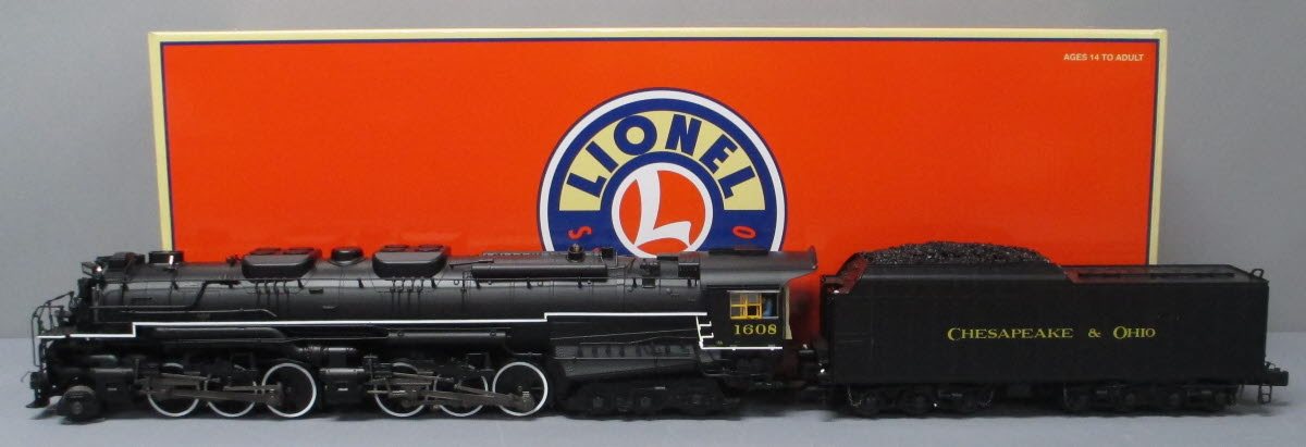 Lionel 6-82769 O Gauge C&O Legacy Allegheny Steam Loco & Tender #1608 w LEGACY
