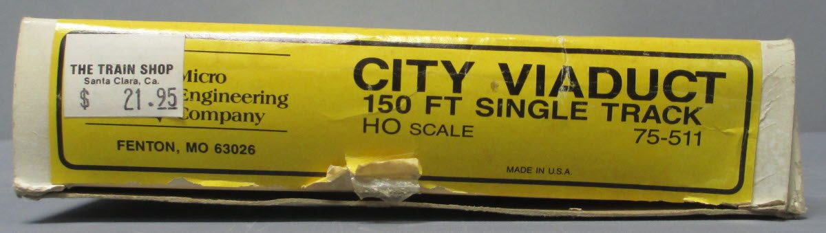 Micro Engineering 75-511 HO 150' Single Track City Viaduct Kit
