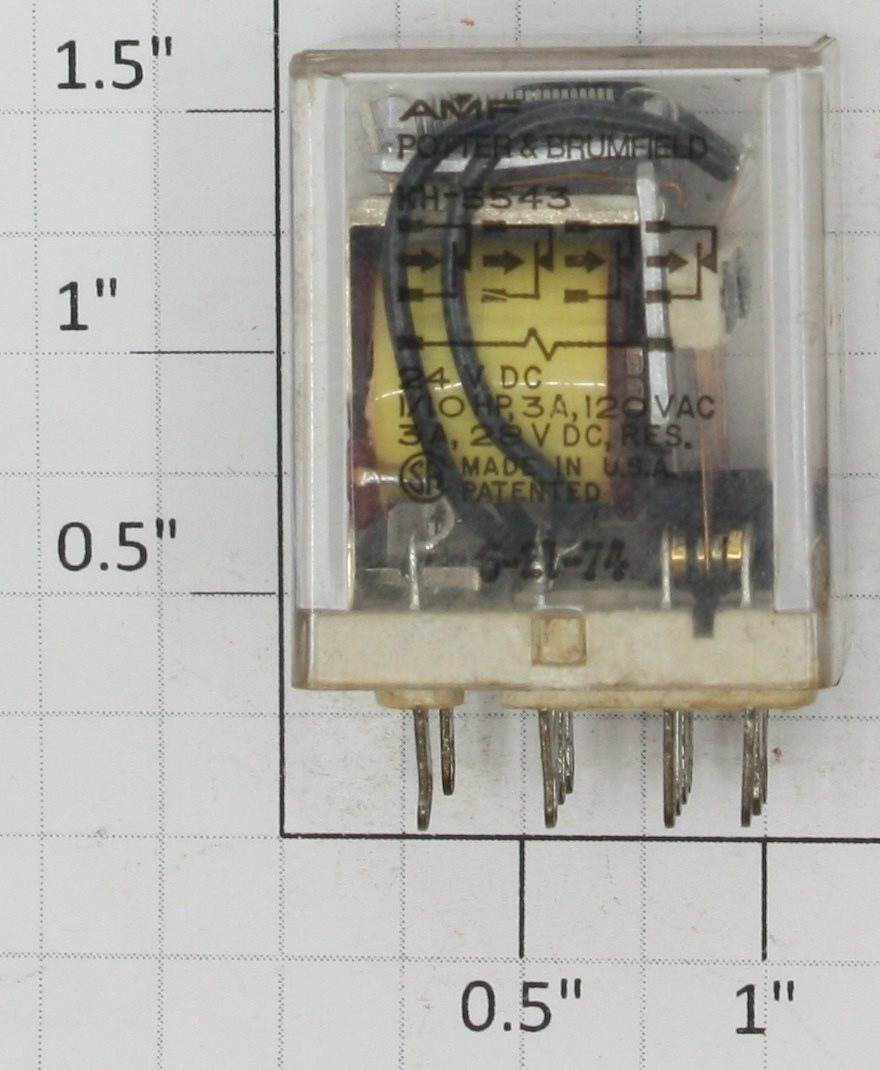Potter & Brumfield KH-5543 24 Volt Relay