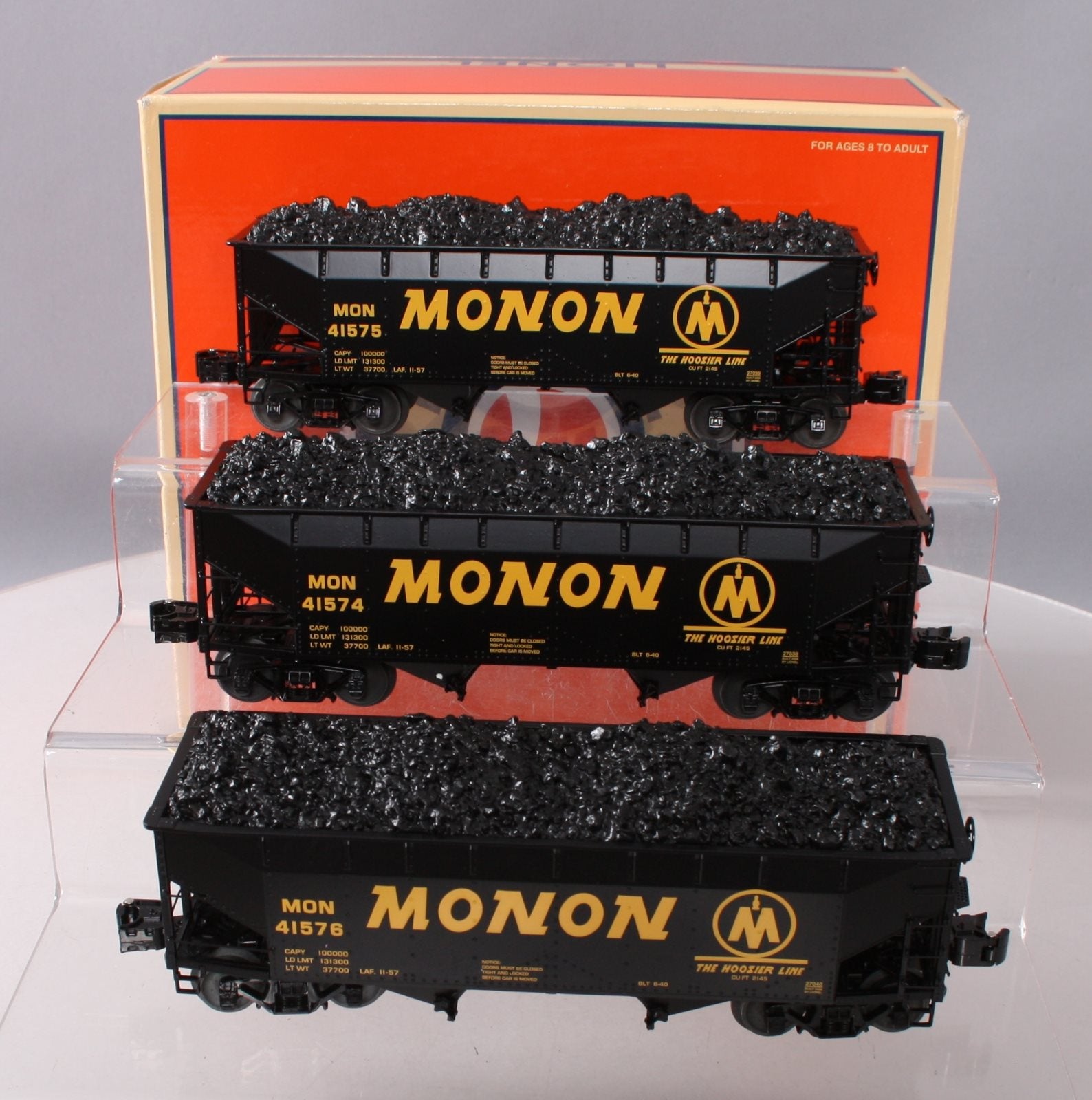 Lionel 6-27030 O Gauge Monon 3-Car Hopper Set