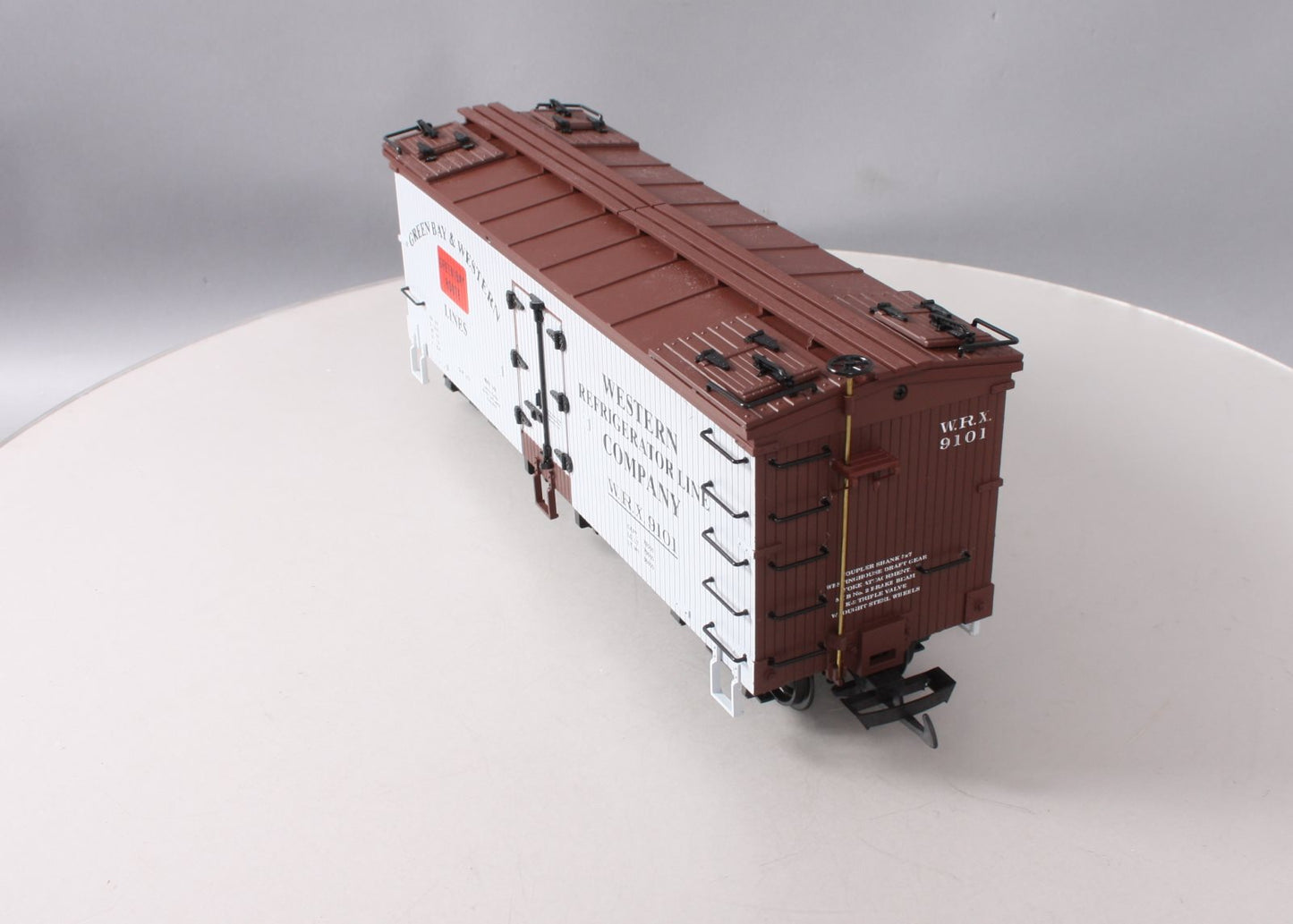 USA Trains R16493B G Green Bay & Western U.S. Refrigerator Cars #9101
